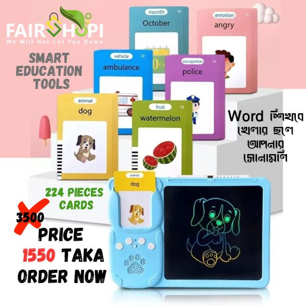 Imported Baby Writing Board with Card Reader | Learn & Play - Fairshopi